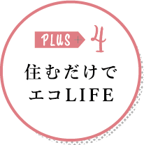 PLUS 4 住むだけでエコLIFE